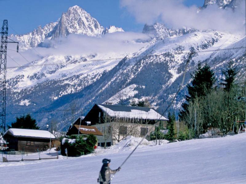 Appartement Mansarde Dans Maison Avec Jardin En Bord De Piste, Vue Montagne Les Houches Exterior foto