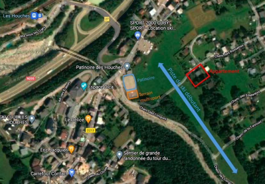 Logement Mansarde Dans Maison Avec Jardin En Bord De Piste, Vue Montagne Les Houches Exterior foto